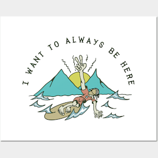 i want always be here Posters and Art